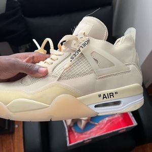 Air Jordan off white 4 sail 💎